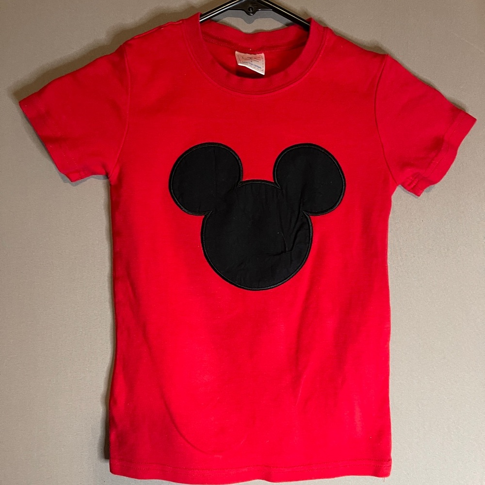 Red Mickey Mouse Kids T-Shirt